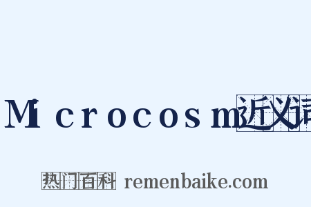 Microcosm近义词是什么意思的图片